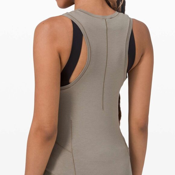 Lululemon Lab Sarala Tank Iron Grey Tan Khaki Beige Taupe Sz 4, 2 - Picture 6 of 6